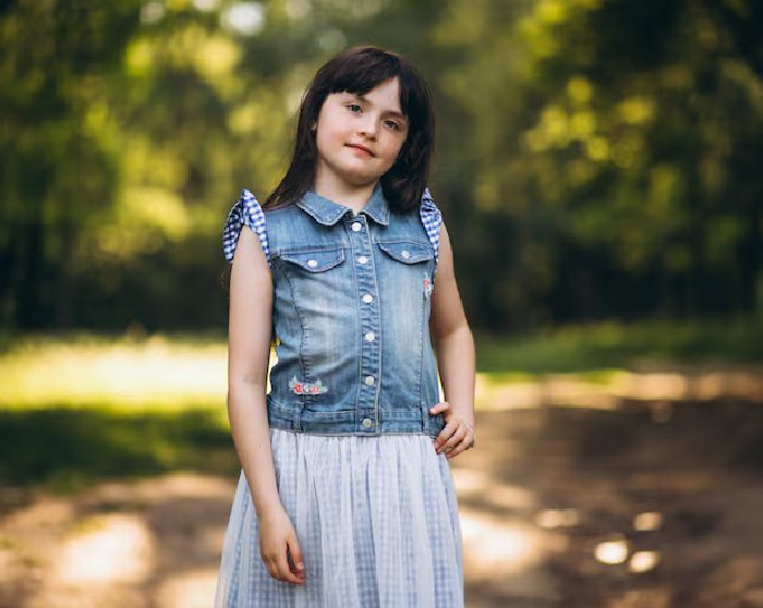 Girls' Cotton Top & Skirt Set