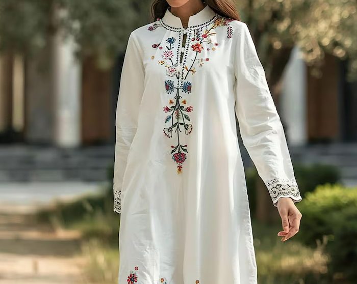 Women's Chikankari Style Kurti